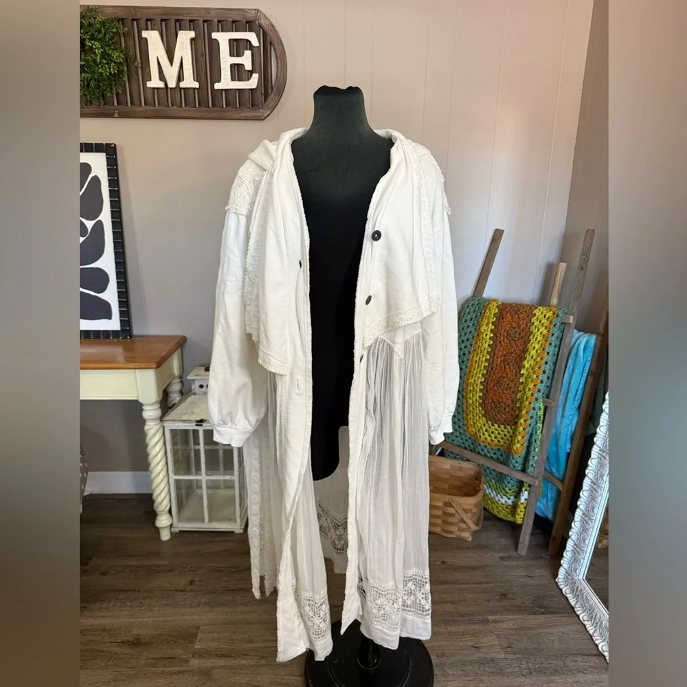 Free People • Float On Duster Hooded Cardigan